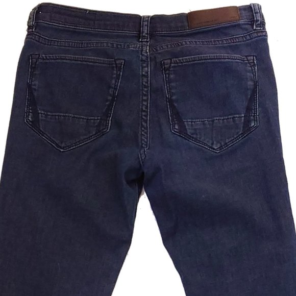 All Saints Spitalfields Curtis Ashby Soft Stretch Cotton Denim Blue Jeans - Picture 4 of 7